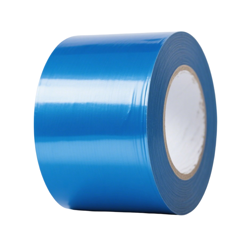 What specific mechanical properties make blue film tape suitable for high-precision die-cutting and slitting operations?